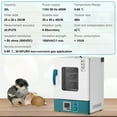 thumbnail image 3 of BeesClover Digital Lab Incubator with PID Control, 5 to 65°c Tabletop Incubator for Microbiology, Seed Germination, Egg Hatching, Medical Science, 3 of 8