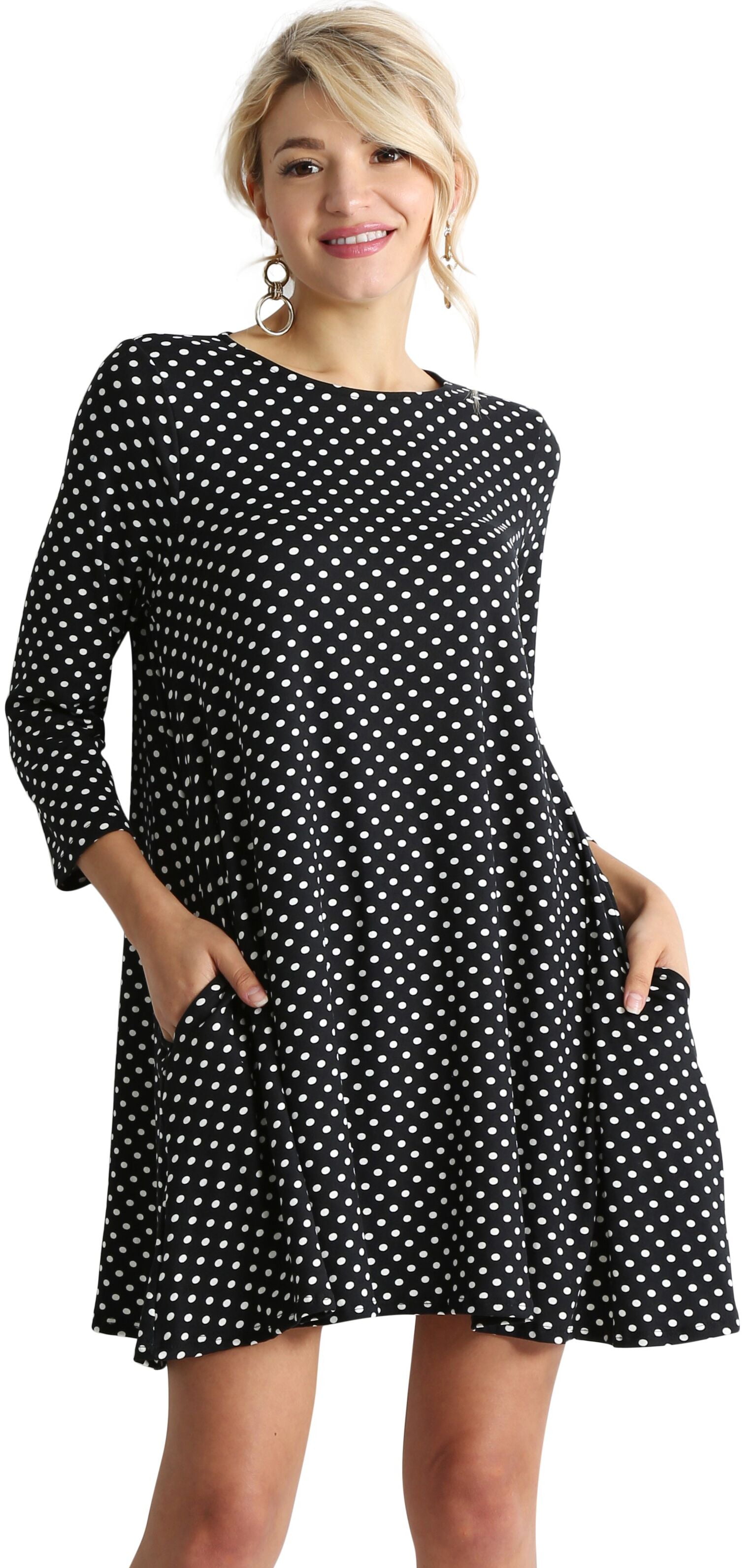Simlu - Casual T Shirt Dress For Women Flowy Tunic Dress with Pockets ...
