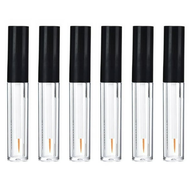6 unidades de 0.2 fl oz de plástico vacío transparente para delineador de ojos, frasco de embalaje, frascos para extensión de pestañas, soporte de almacenamiento de líquido, contenedor de pestañas, tu