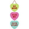 Candy Hearts Sign with Ribbon Hanger