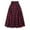 Red, variant on MRULIC skirts for women Women Fashion Casual Plaid SkirtWith Pockets Vintage High Waist Pleated Skirt Red + S
