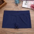 thumbnail image 4 of DPOIS Girls Stretchy Sports Shorts Ballet Dance Gymnastics Fitness Workout Bottoms Navy Blue 5-6, 4 of 6