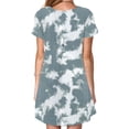 thumbnail image 5 of QIPOPIQ Robes pour Femmes avec Poches Manches Courtes Robes Décontractées T-Shirt Robe d'Été Robe Tunique Ample pour Offres 2023, 5 of 5