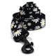 thumbnail image 1 of Personalized Pet Collar Custom Puppy Nameplate ID Tag Adjustable Buckle Strong Black Daisy Flower Basic Collars Lead Leash ShopWise Round, 1 of 10