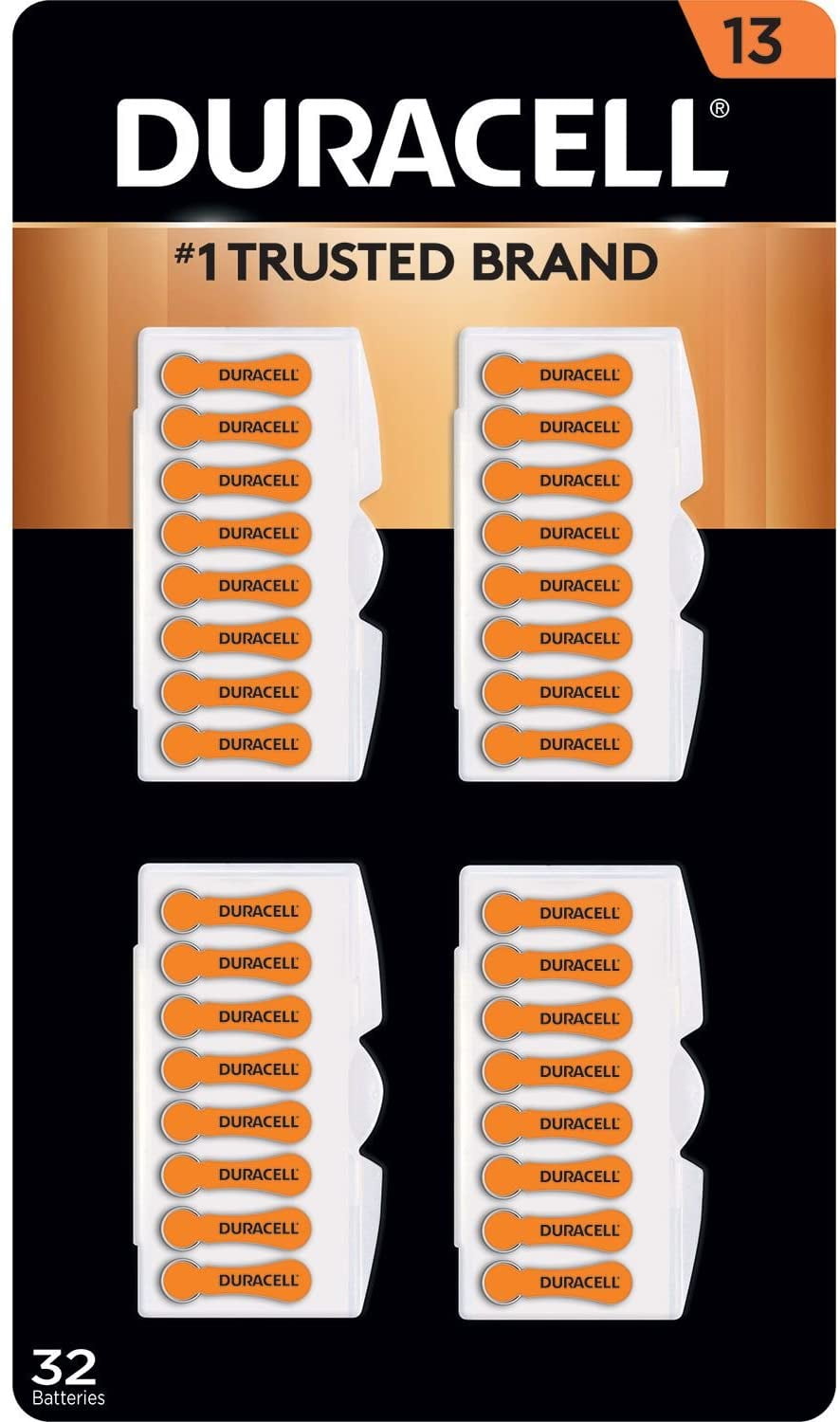 Duracell Activair Hearing Aid Batteries Size 13 -32 Batteries