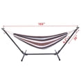 thumbnail image 2 of Ktaxon 9ft Yard Hammock Set, Patio Frame with Coffee Striped Cotton Hammock, 2 of 8