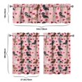 thumbnail image 6 of Dog Print Kitchen Curtains 36 Inch Short - 3 Panel Set, Cute Puppy & Floral Design, Rod Pocket Pet Lover Curtains 100% Polyester, Paw & Bone Pattern for Kitchen, Living Room, Bedroom, Easy Wash, 6 of 6