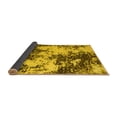 thumbnail image 2 of Ahgly Company Indoor Round Abstract Yellow Modern Area Rugs, 8' Round, 2 of 4
