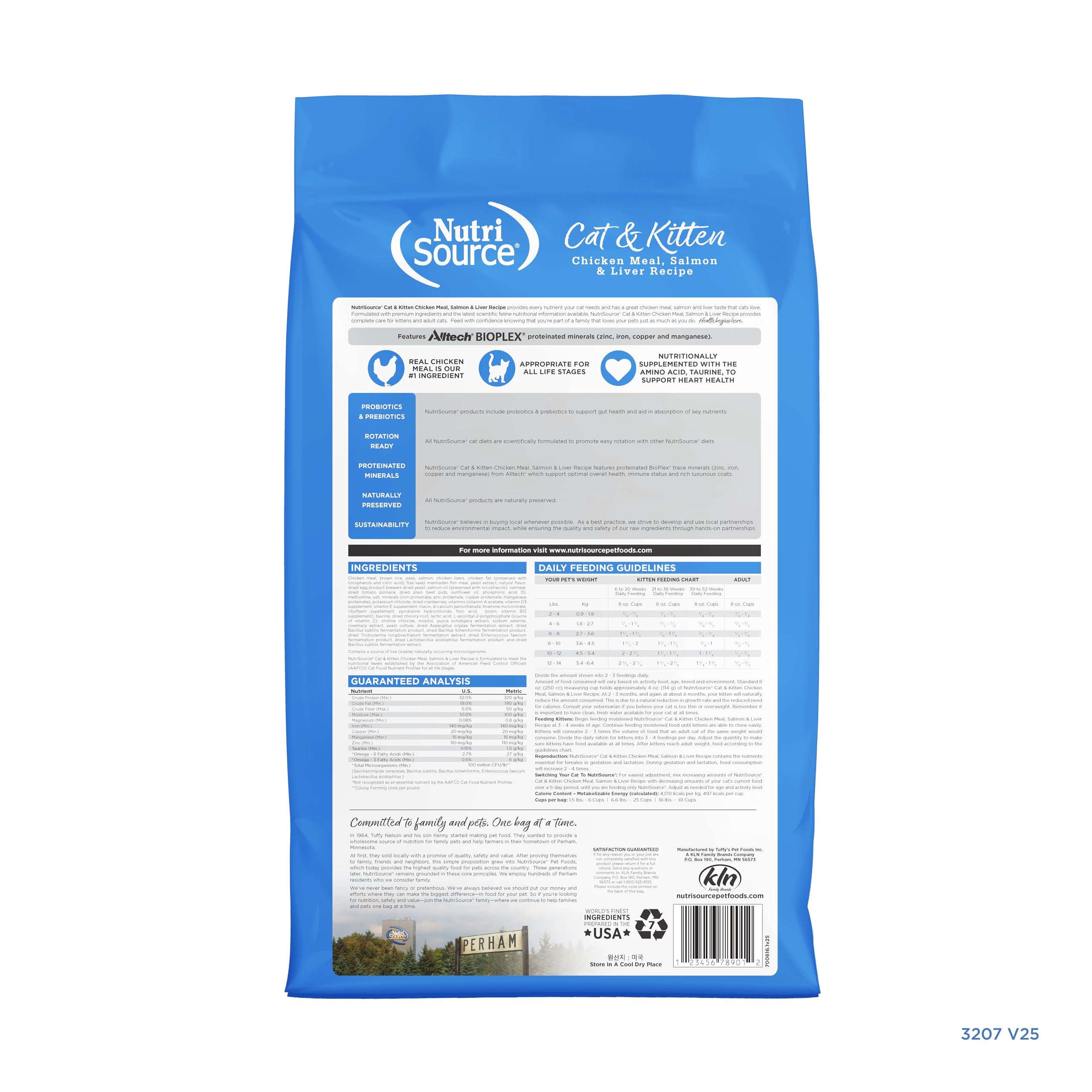 NutriSource Cat & Kitten Food, Chicken Meal, Salmon and Liver, 12LB