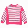 thumbnail image 6 of Towmus Womens Striped Long Sleeve Shirts for Women Crewneck Tunic Tops Color Block Blouses Fall Loose Pullover Y2K Clothes, 6 of 6