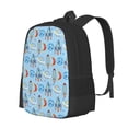 thumbnail image 1 of Balery Cartoon Rocket With Space Mochila para hombre y mujer - Tela Oxford 600D resistente - Gran capacidad, resistente al agua, ideal para la escuela, viajes y senderismo, 1 of 6