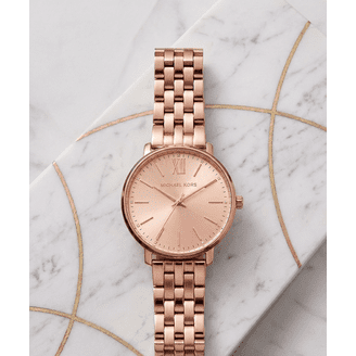Michael Kors Pyper MK3898 Women's Gold Quartz 38MM Watch MSRP $195