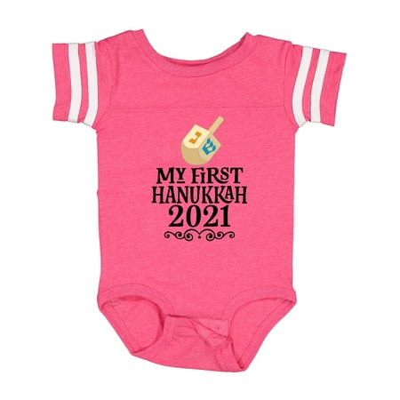 

Inktastic My 1st Hanukkah 2021 Gift Baby Boy or Baby Girl Bodysuit