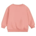 thumbnail image 6 of Wdgfv Toddler Baby Boy Girl Pullover Sweatshirt Solid Color Crewneck Blouse Shirt Tops Warm Fall Winter Clothes Light Pink 6-9 Months, 6 of 7