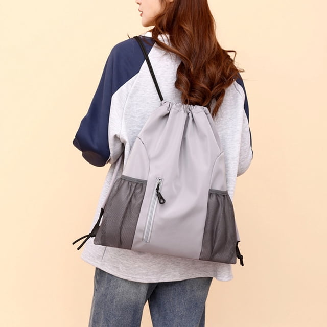 Bathroom Organizers and Storage, Large Capacity Drawstring Backpack for Sports & Gym with Durable Polyester Fabric, Lightweight 200g Design for Active Lifestyles and Outdoor Adventures Akmoler