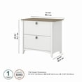 thumbnail image 6 of Bush Furniture Salinas Lateral File Cabinet, 2 Drawer, Shiplap Gray & Pure White, 6 of 7