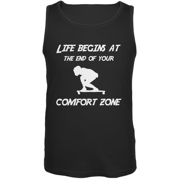 Comfort Zone Longboard Black Adult Tank Top - Medium