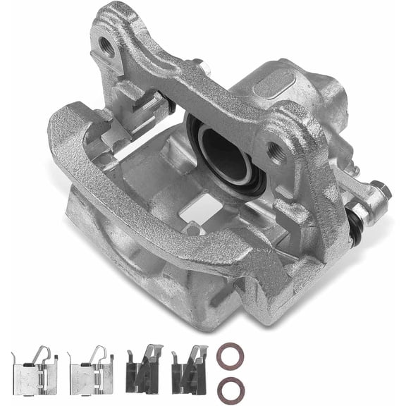 A-Premium Disc Brake Caliper Assembly with Bracket Compatible with Select Lexus Models - IS250 2014-2015 - Rear Right Passenger Side