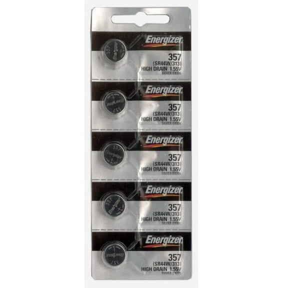 #357 SR44W Energizer Watch Batteries 5Pcs