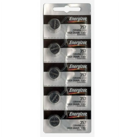 #357 SR44W Energizer Watch Batteries 5Pcs