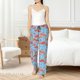 thumbnail image 4 of Balery Flamingo Pantalones de pijama para mujer, pijamas ultraligeros, pantalones de estar por casa-Small, 4 of 6