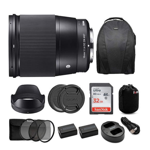 Lente Sigma 16 mm f/1.4 DC DN Contemporary para Sony E-mount