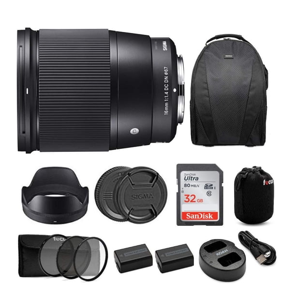 Lente Sigma 16 mm f/1.4 DC DN Contemporary para Sony E-mount