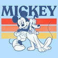 thumbnail image 2 of Men's Mickey & Friends Retro Pluto and Mickey Mouse  Graphic Tee Light Blue Medium, 2 of 4
