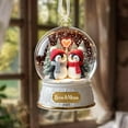 thumbnail image 3 of Personalized Penguin Couple Ornament – Cute Penguin Xmas Ornament, Our First Christmas Together, Perfect Gift for Couples, 3 of 5