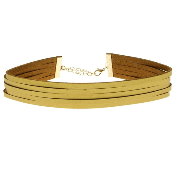 Mi Amore Choker-Necklace Gold-Tone/Brown