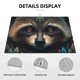 thumbnail image 3 of Balery Tribal Style Raccoon Alfombrilla de Secado para Cocina, 18x24 Pulgadas, Súper Absorbente para Platos y Encimeras, 3 of 7