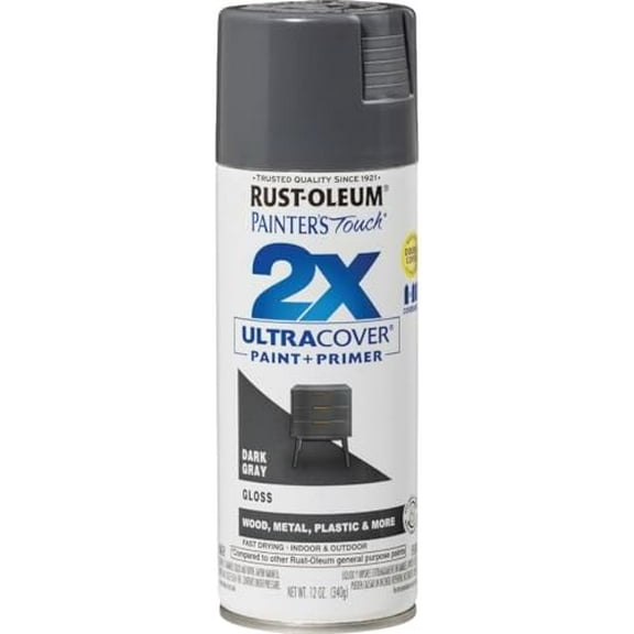 Rust-OleumUltra Cover Gloss Dark Gray Spray Paint 12 oz.$$Tools & Hardware Other