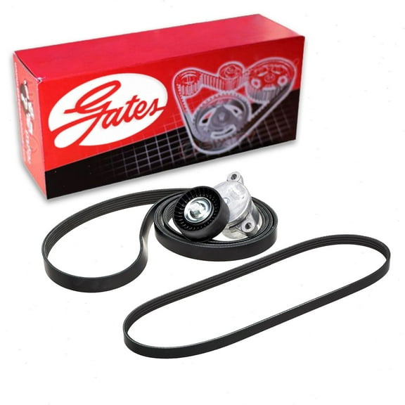 Gates Complete Serpentine Belt Drive Component Kit compatible with Ford F-150 3.5L 3.7L V6 2011-2017