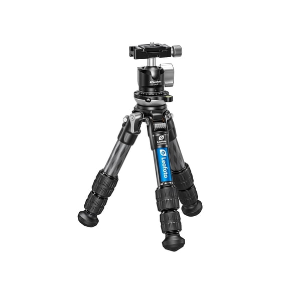 Leofoto LS-223CEX X Verison Table/Ground Mini Tripod w/ Integrated Leveling Base, Ballhead Set, Black