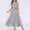 A0440-White, variant on CALAFEBILA Dresses for Women Short Sleeve Polka Dot Midi Sun Dress Bandage Flowy Swing Long Women's Dresses