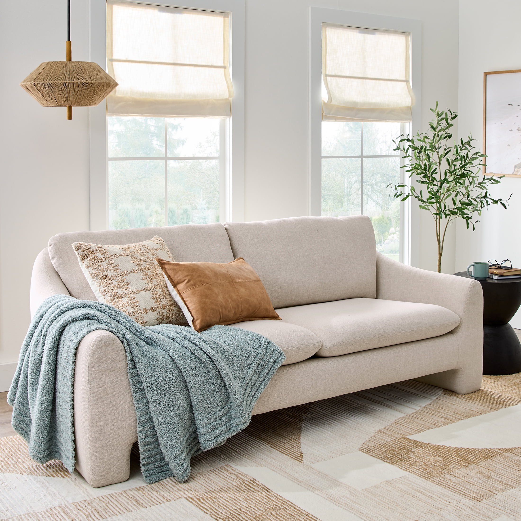 Better Homes & Gardens 83.86" Emerson Sofa, Cream