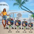 thumbnail image 6 of 3 Pieces of Luggage Cover Travel Suitcase Protector African American Girl Elastic Washable Baggage Covers for Set of 3 Luggage (S&M &L), 6 of 6