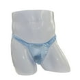 thumbnail image 2 of BKQCNKM Thongs Crotchless Panties underwear Panties Men's Comfortable Satin Underwear Men's Underwear Panties Blue One Size, 2 of 2