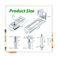BiFold Door Hardware Repair Kit, Closet Door Hardware for 3/8 Inch