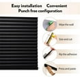 thumbnail image 3 of 1 Pack Pleated Fabric Blind Light Filtering Shade Instant Stick on Blinds for Window Privacy Protection, Quick Fix and Easy to Install, with 2 Clips, 3 of 7