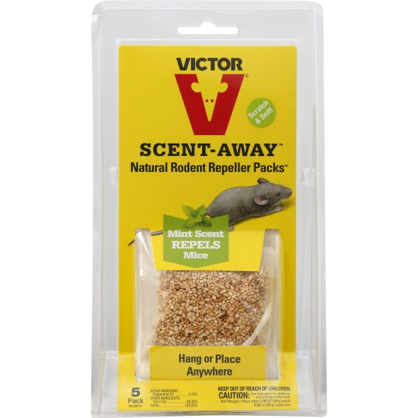 Victor ScentAway Animal Repellent Pouch For Rodents 5 pk Case Of 1