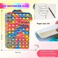 thumbnail image 2 of Cuaderno Pop Fidget It, Push Bubble A5 Fidget Toys Cuadernos en espiral, Lindos cuadernos de composición, Cuadernos con líneas universitarias, Portátil para la oficina escolar, 2 of 5