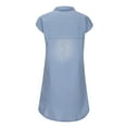 thumbnail image 4 of Patlollav Womens Casual V-Neck Solid Dresses Summer Sleeveless Pullover Denim Dress, 4 of 6
