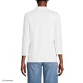 thumbnail image 2 of Lands' End Women's 3/4 Sleeve American-Grown Supima Cotton Polo Shirt, 2 of 3