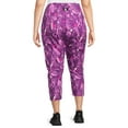 thumbnail image 3 of Reebok Women's and Women's Plus High-Rise Capri Leggings with Back Pocket, 22'' Inseam, Sizes XS-4X, 3 of 5
