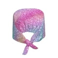 thumbnail image 2 of Salouo Fun Rainbow Print Adjustable Working Caps,1 Pcs Working Hats Elastic Scrub Hats Elastic Tie Back Hats Unisex Nurse Scrub Cap Nurse Hats ,One Size, 2 of 7