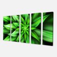 thumbnail image 2 of Exotic Green Flower Petals - Floral Canvas Art Print, 2 of 3