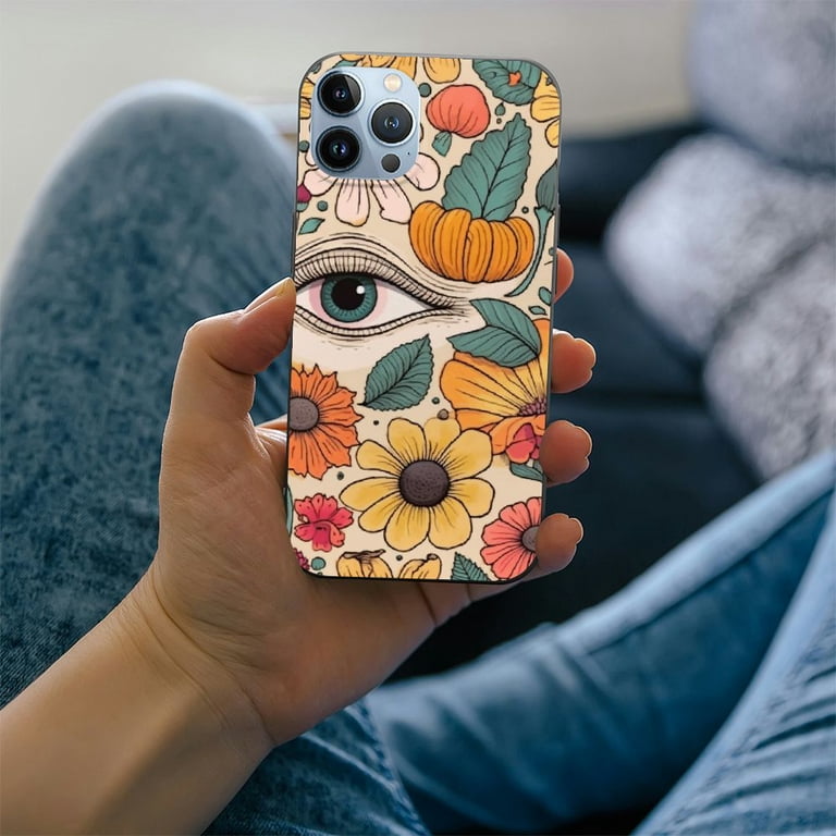 Daisy Retro Flower Phone Case Colorful Retro Daisy Flowers Vintage