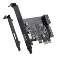 thumbnail image 1 of PCI-E 1X To USB 3.2 Gen1 USB3.2 Type-C Front Adapter Card 2 Ports (Type C+ Type A) Expansion Card, 1 of 5