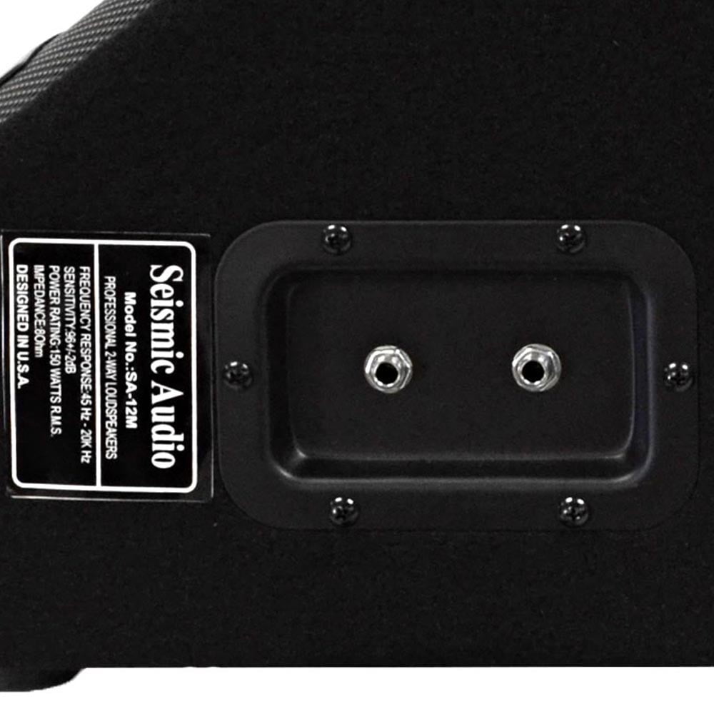 Seismic Audio SA-12M Single 2-way Indoor Floor Standing Speaker, 150 W RMS, Black
